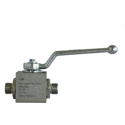 China BESTSELLER Convenient Operation Tiemin Hydraulic Ball Valve KHB3K-22LR DN: 20 PN: 315 White Galvanized Carbon Steel High Pressure for sale