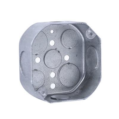 China 4x4 2-1/8' Electrical Outlet Box Octagon Steel Galvanized Steel Box With Hang Bar 1-7/8