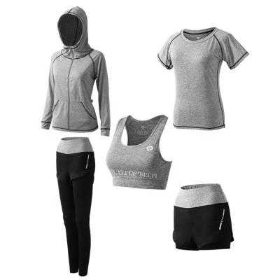 China Antibacterial Wholesale Custom Gym Yoga Wear Women Ladies Girls Sports Wear Sets for sale