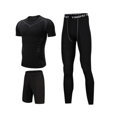 China Wholesale Antibacterial 3 - Piece Set Gym Training Active Wear Men for sale