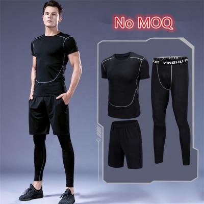 China Antibacterial No MOQ 3 - Piece Set Fitness Yoga Wear Man Sport Wear Suit for sale