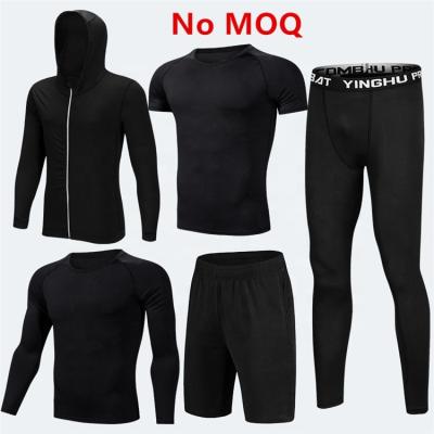 China Wholesale Antibacterial 5 - Piece Set Mens Training Wear Man Sport Wear Suit Camping And Hiking Wear for sale