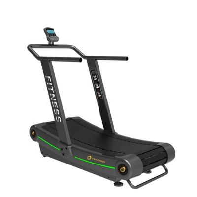 China Track - aluminum alloy skeleton factory direct commercial gym equipment manual type curved treadmill for sale for sale