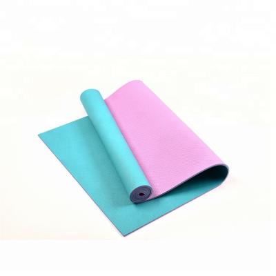 China Bodybuilding Custom Printed Logo Eco Friendly High - Performance Polymer PVC Yoga Mat for sale