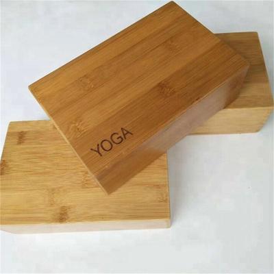 China Eco-friendly natural and healthy natural bamboo wood and tasteless non-slip yoga block brick for sale