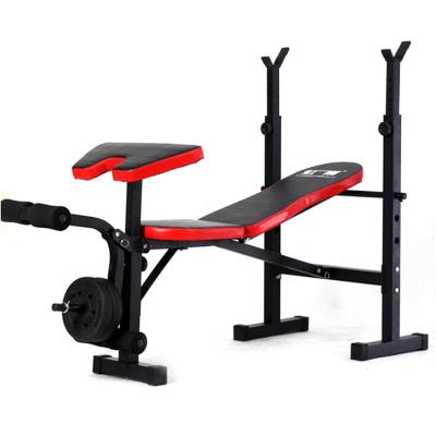 China 2022 Indoor Deluxe Adjustable Squat Rack With Weight Bench for sale