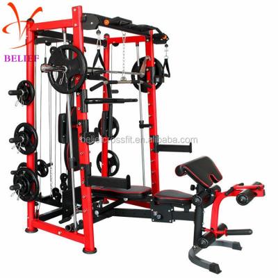 China Three-Dimensional Multi-Function Hammer Strength Machine Gym Smith Vertical Leg Press Machine for sale