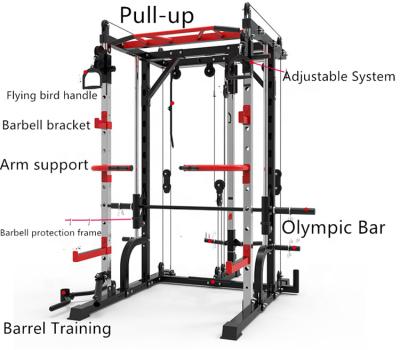 China Factory Direct Indoor Smith Machine Squat Rack Multifunctional for sale