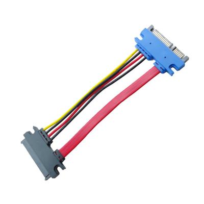 China Home appliance SATA 7+15pin Hard Drive Extender Adapter female to male extension cord for sale