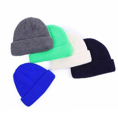 China COMMON knitted style ribbed women and men beanies knitted hats 2021 hot sale plain 100% unisex acrylic daily use Shengqi adult for sale