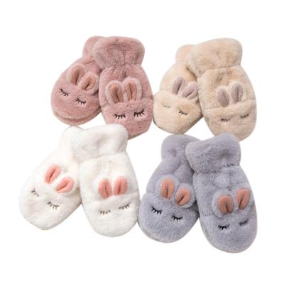 China China Factory Big Good Prices Faux Fur Cat Pawns Animal Winter Soft Warm Soft Girls Mittens Organic Babies Mittens Skin-friendly And Comfortable for sale