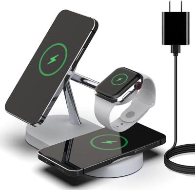 China Timess Mobile Phone Trending Products 2022 New Arrivals Magnetic Wireless Charger 5 in 1 Wireless Charging Stand for iPhone 13 12/12 for sale