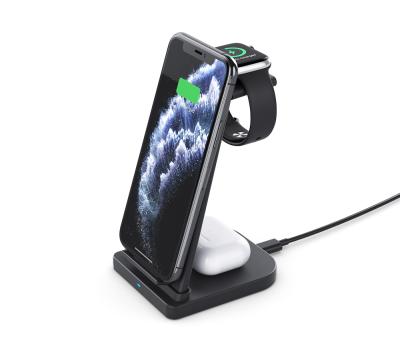 China Phone/Watch/Earphones Timess X455 4 in 1 Multifunctional Wireless Magnetic Fast Charger Radio Charging Dock for sale