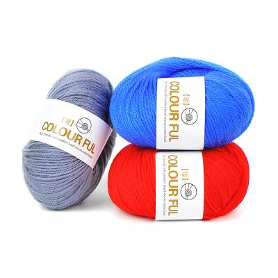 China Anti-pilling Cotton Blended Acrylic Crocheting Soft Yarn Turkey 4Ply 50g Medium Weight Baby Acrylic Cone Yarn for sale