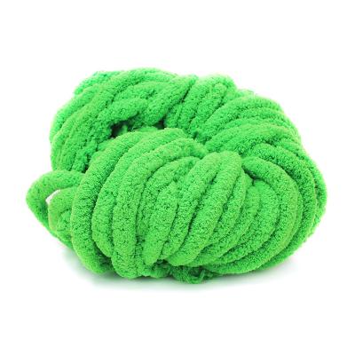 China China Factory Hot Sale Ice Yarn DIY Hand Knitting 100% Polyester Big Chunky Washable Chenille Yarn Multicolor for sale