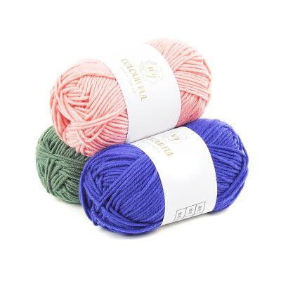 China China Anti-Static Yarn Production Line Import Cotton/Milk Cotton Blend 5Ply 50g Acrylic Yarn For Weaving And Knitting for sale