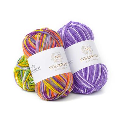 China Wholesale Viable 4Ply 50g 100pct Combed Milk Cotton Yarn Crochet Chunky Knitting Yarn Thread for Kite and Broom for sale