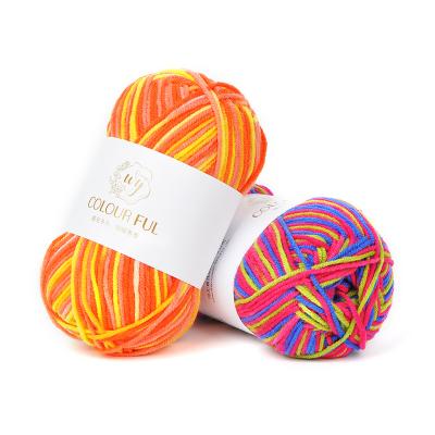 China Fancy Yarn High Quality Low Price Combed Baby Crocheting Weaving Chat 4 Ply 100% Acrylic Yarn For Knitting Sweater for sale