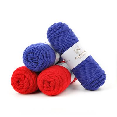 China YUANSHI Big Yarn 8Ply 100g Yarn Hilo Algodon Milk Thick Fancy Soft Wholesale Viable Soft Fancy Cotton For Crocheting for sale