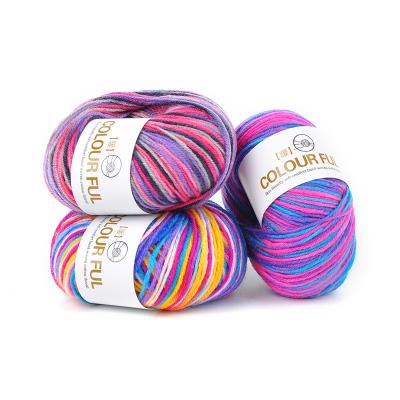 China Amazon supplier OEM 4Ply 50g 100g anti-pilling hand loom regenerated high bulk baby soft acrylic yarn for knitting for sale