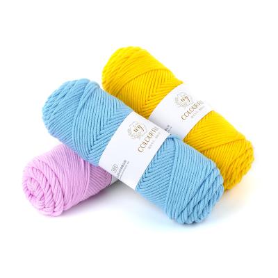 China Import anti-pilling price cheap crochet yarn cotton ball chatter 8Ply 100g 100% acrylic bulky fancy yarn for hand knitting for sale