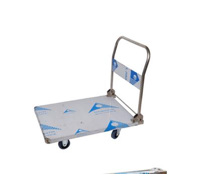 China Foldable Tools Stainless Steel Hand Truck Cart Platform Cart For Warehouse for sale