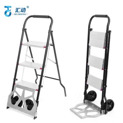 China Folding Ladders Multifunctional Telescopic Ladder Household Fishbone Ladder Thickened Aluminum Alloy Car Ladder For Two Purposes for sale