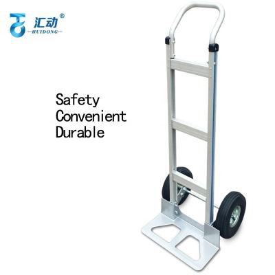 China Storage Aluminum Alloy Thickened Tiger Car Trolley Two-Wheel Pull Truck Handwork Car King Trolley Heavy Warehouse Truck for sale