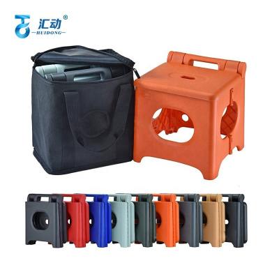 China Korea Hot Selling Mini Foldable Plastic Lightweight Portable Load 75kg Folding Fishing Stool Chair Foldable Outdoor Camping Kids Sneak Chair for sale