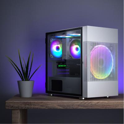 China With Side Panel Window Tempered Glass Panel Design, Air-Water Cooling Game Ready Case Computer for sale