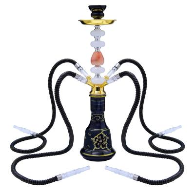 China Metal+new DA factory high quality cheap jade color glass hookah accessories hot-selling durable style multi-tube hookah for sale