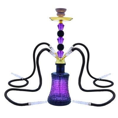 China Metal+Glass DA Wholesale Straight Multi-tube Shisha Hookah Manufacturer Customized 4 Per Pipes Pakistani Glass Living Room Furniture Vase for sale