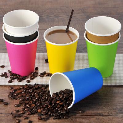 China 8oz/12oz/16oz/20oz/24oz Paper Coffee Disposable Paper Cup Single Wall Hot Drinks Disposable Paper Cup High Quality Disposable Paper Cup for sale