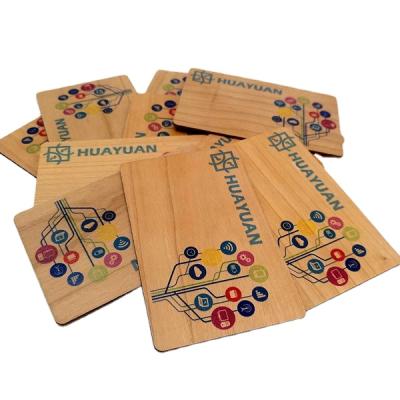 China Hot Sale Wooden Waterproof NFC RFID Printing Bamboo Card Customized Business Card / Waterproof Business Card for sale