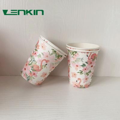 China Custom Disposable Single Wall Paper Coffee Cup 3oz 5oz 7oz Logo Printed Disposable Packing Eco Material for sale