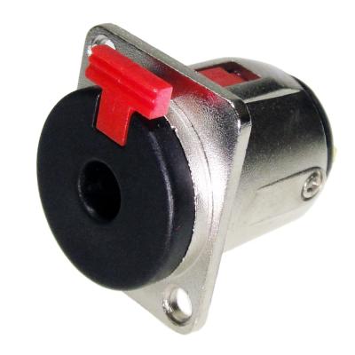 China audio & Video Diecast Housing Mount 6.35mm Panel Lock Zinc Female Jack for sale