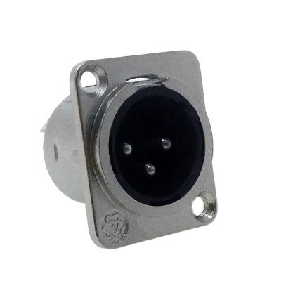 China audio & xlr video socket connector 3pin XLR panel mount xlr male for sale