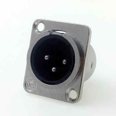 China audio & XLR Video Socket Connector Male Panel Mount 3pin XLR for sale