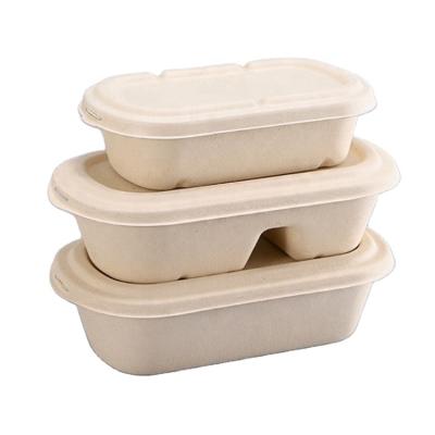 China KAIFEI Food Sugarcane Bowl Fast Food Package Snacs Package Eco-Friendly Box for sale