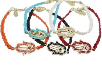 China Fatima Multicolor String en de Juwelen van de de Handarmband van Kristalhamsa voor Kinderen Te koop