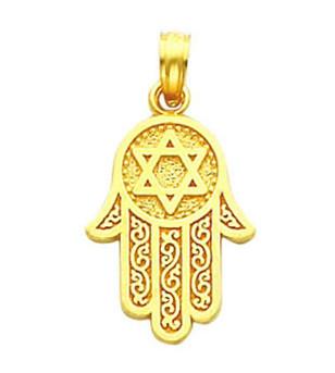 China 925 Silver Hamsa Hand Jewelry Gold Fatima Hamsa Amulet Pendant for sale