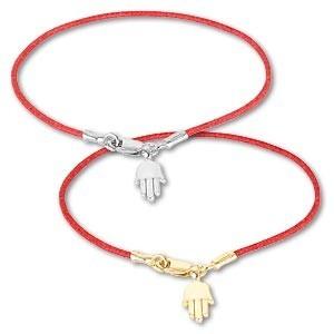 China Pulsera sólida de la mano de Fátima Hamsa de la plata esterlina de la secuencia de Hamsa de la joyería roja de la mano en venta