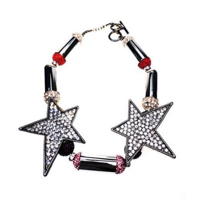 China Black Gold Plating Personalised Jewellery Cubic Zirconia Star Bracelet for sale