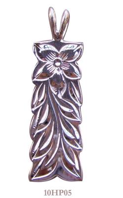 China Classic Silver Hawaiian Jewelry 925 Engraved Pattern Hawaiian Heirloom Pendant for sale