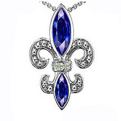 China Colored Crystal  Women Fashion Jewelry Pendants Religous Lis De Feur for sale