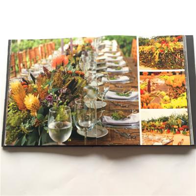 China paper & Cardboard Custom Restaurant Cooking Recipe Menu Book Printing for sale