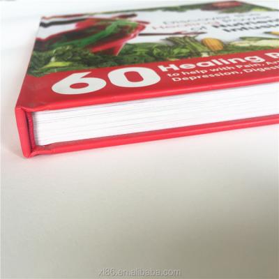 China paper & Cardboard hardcover cooking food book / film laminated surface finish hardcover recipe book printing for sale