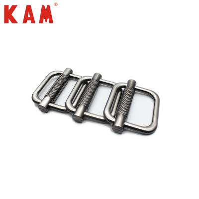 China KAM Fancy Different Size And Hebillas custom made nickel free color metal adjustable belt buckle for men and woman for sale