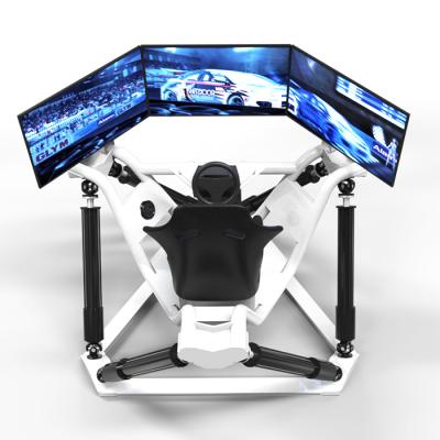 China Attractive theme park VR racing car with 3 DOF motion platform vr racing simulator racing car driving simulator for sale