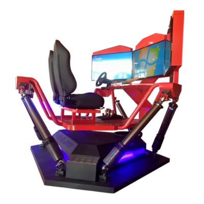 China Theme park logitech g29 earn money driving simulator with 3 screen virtual reality arcade game machine for sale